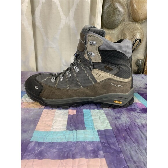 TREZETA Mens 10.5 Inca Waterproof Vibram Leather Walking Hiking Shoes Boots - Picture 13 of 16